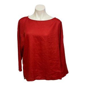 Elegant Red Women's Top